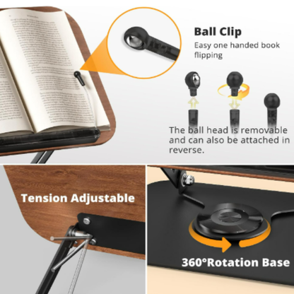 Lectora by Luminook™ - 360° Book & Tablet Stand